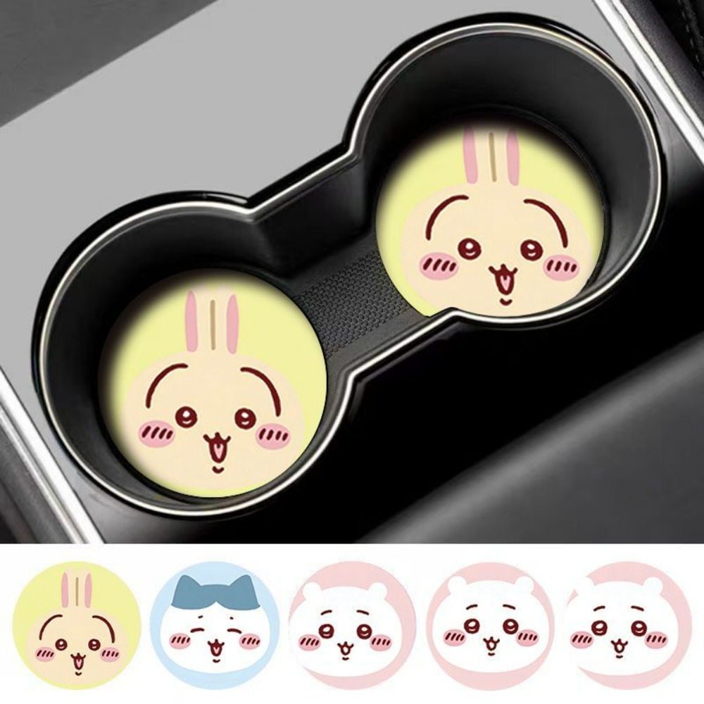 Car Accessories Japanese - 2개입 치이카와 자동차 미끄럼 방지 컵