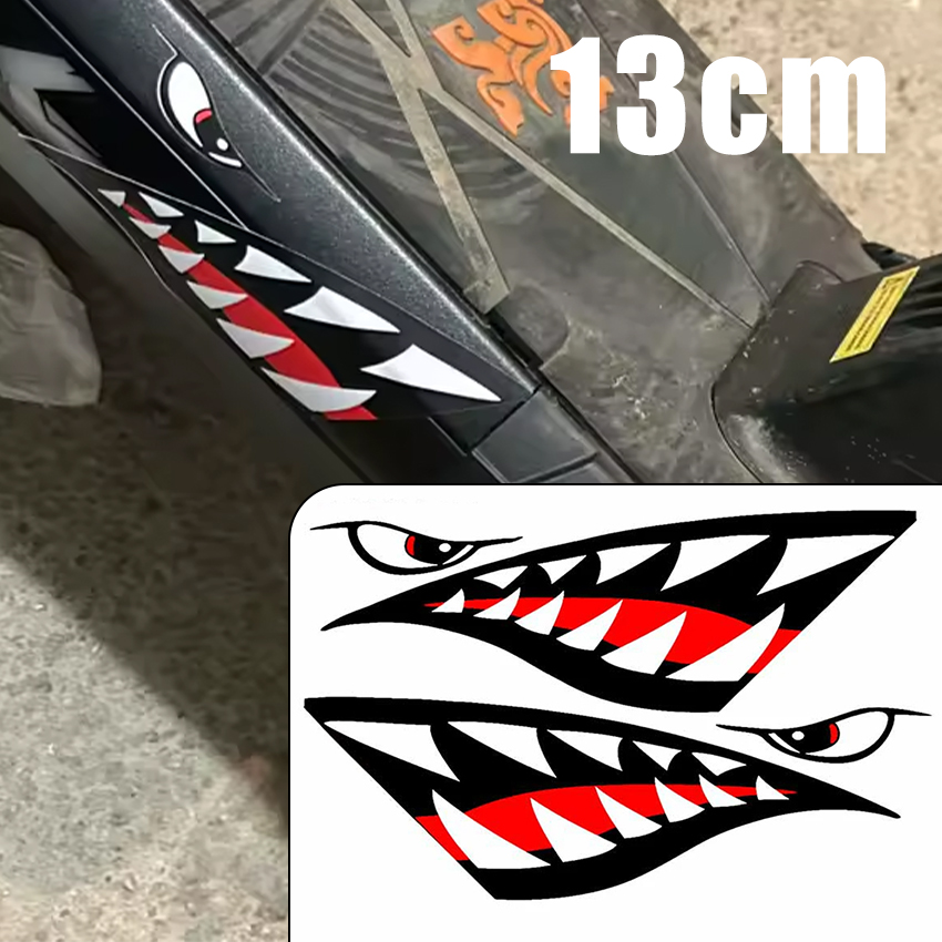 Car Accessories On Amazon - JDM 상어 입 이빨 자동차 스티커
