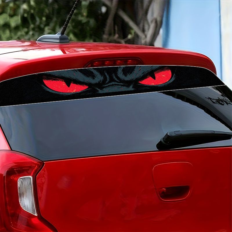 자동차 앞유리 선바이저 배너 데칼 악마의 붉은 눈 그래 - Car Accessories On Amazon 리뷰 및 가격