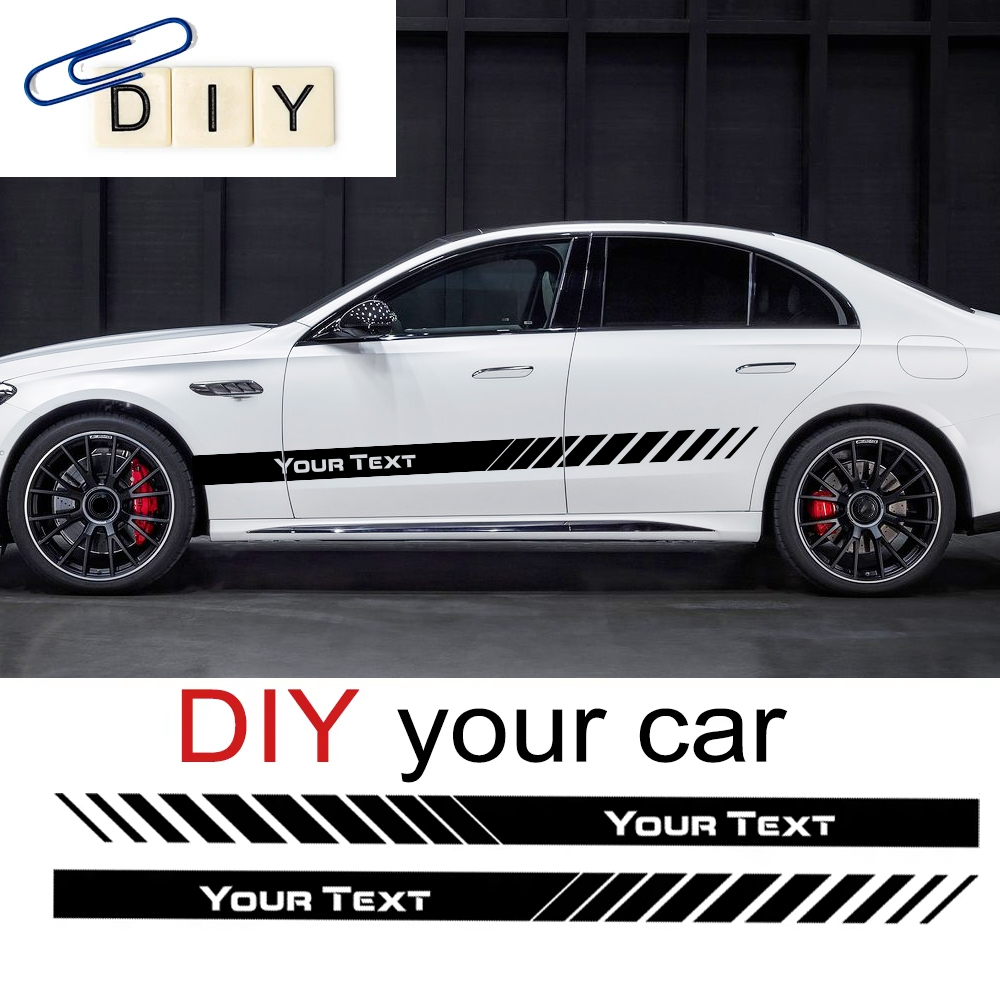 맞춤형 텍스트 자동차 측면 도어 스트라이프 스티커 개인 - Car Accessories On Amazon 리뷰 및 가격