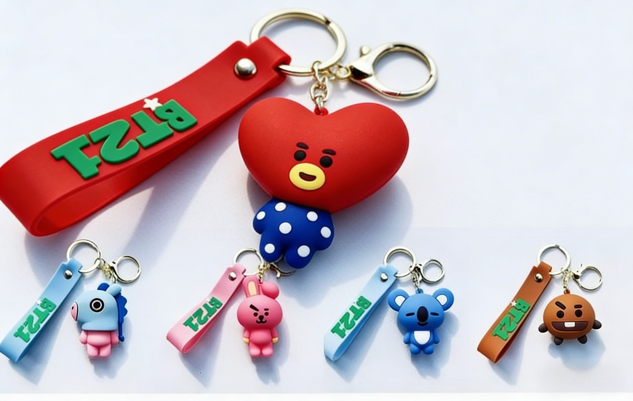 새로운 BT21 코야 RJ 슈키 쿠키 타타 치미 망 키 - Car Accessories Japanese 리뷰 및 가격