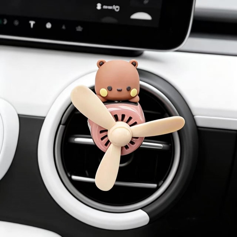 핫 카툰 부부 이어 피규어 에어플레인 파일럿 자동차 방 - Car Accessories Perfume 리뷰 및 가격