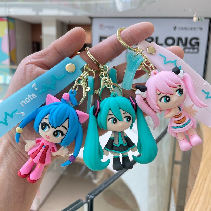 하츠네 미쿠 키체인 새로운 창의적인 만화와 귀여운 패션 - Car Accessories Japanese 리뷰 및 가격