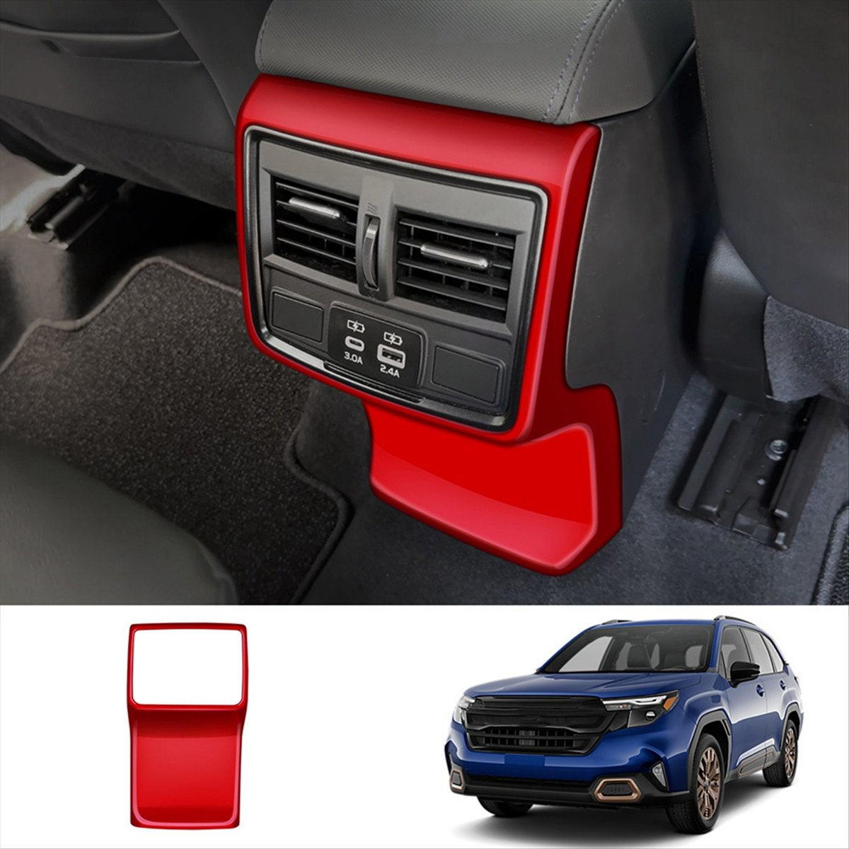 슈퍼 세일 자동차 후면 에어컨 트림 커버 뒷좌석 안티  - Car Accessories Rear 리뷰 및 가격