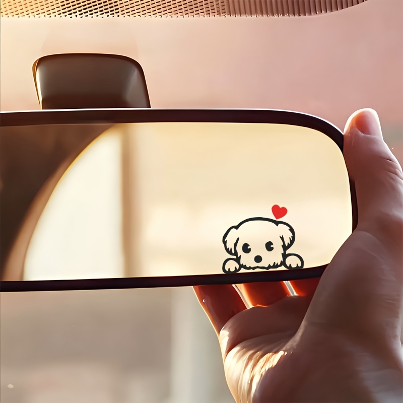 2PCS 귀여운 만화 개 재미있는 비닐 스티커 데칼 자 - Car Accessories On Amazon 리뷰 및 가격