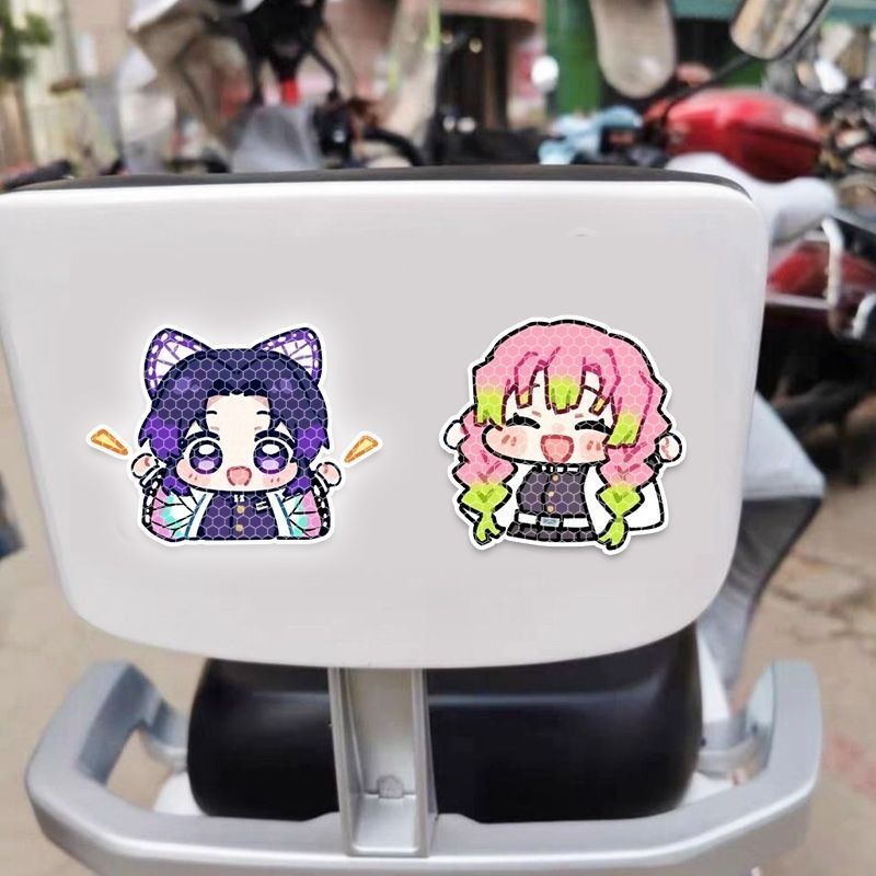 데몬 슬레이어 만화 캐릭터 자동차 반사 스티커, 전기차 - Car Accessories Japanese 리뷰 및 가격